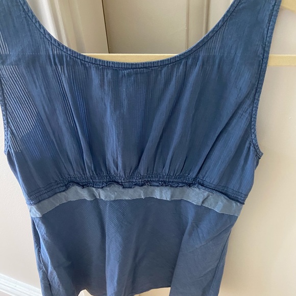 Emporio Armani I-46 US12 blue cotton top Italy - Picture 2 of 8